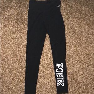 Victoria’s Secret Pink cotton leggings w/ mesh